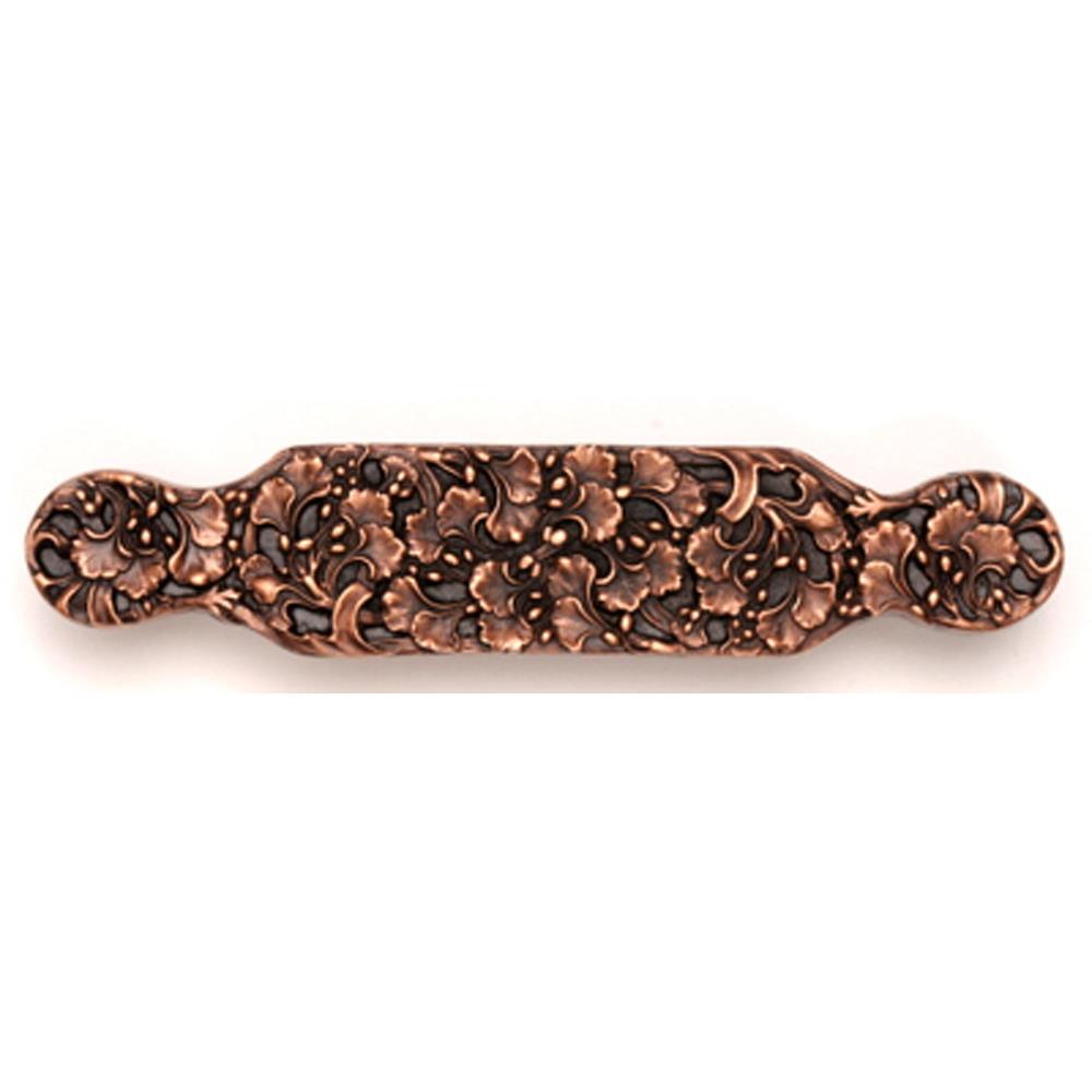 Notting Hill NHP-604-AC Florid Leaves Large Pull Antique Copper
